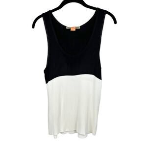 Balenciaga Paris Colorblock Black & White Two Tone Knit Tank Size 40/M